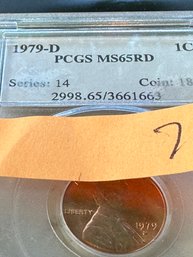 Lincoln Memorial Reverse  1C 1979 D MS65RD  PCGS