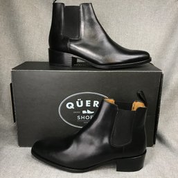 Fantastic Brand New QUERO Ladies Smooth Black Leather Chelsea Boots - PLEASE READ LISTING - US 7 - 38 Eur