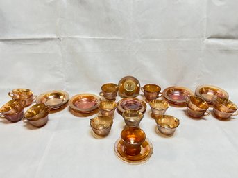 Carnival Marigold Glass Lot