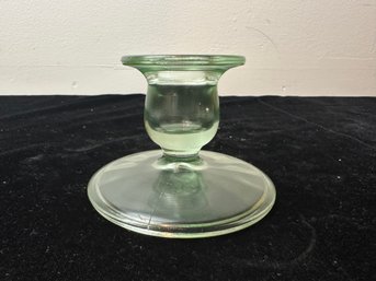 Uranium Glass Candle Stick Holder