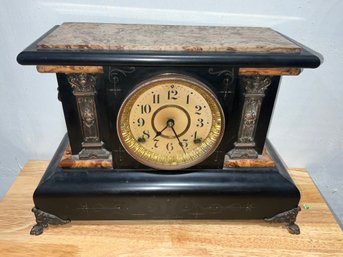 Antique 1800s Seth Thomas Adamantine Mantle Clock