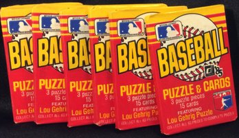 (6) 1985 Donruss Baseball Sealed Wax Packs - L