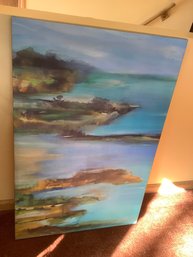 Ocean View Print On Canvas #1