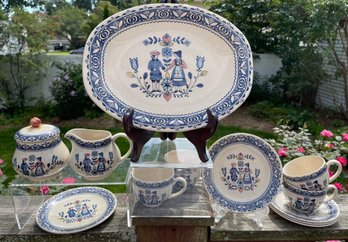 13 Pcs 'HEARTS & FLOWERS' Johnson Brothers (hawley) LTD Stoke-on-trent England Staffordshire Old Granite