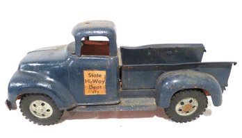 Vintage Tonka State Hi-way Dept 975 Pressed Steel Construction Toy Pick Up Truck