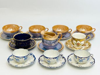 Collection Of Teacups And Saucers