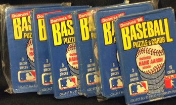 (6) 1986 Donruss Baseball Sealed Wax Packs - L