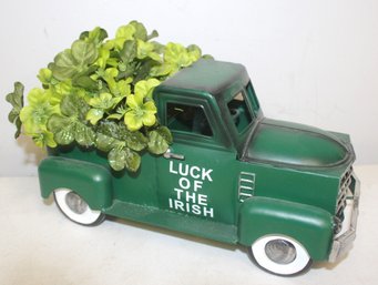 St Patrick's Day ' Luck Of The Iris'  Truck Filled With Clovers