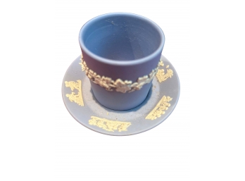 Blue Wedgwood Cup And Saucer