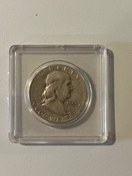 1953-S Benjamin Franklin Silver Half Dollar