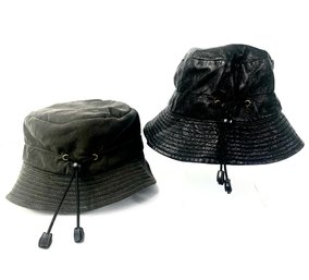 Two Grevi Firenze Foldable Packable Hats, Made In Italy