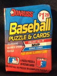 1989 Donruss Baseball Sealed Cello Pack - L