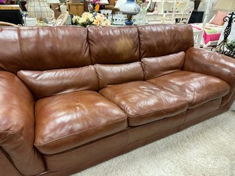 Brown Leather Sofa