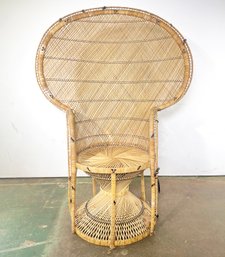 A Fabulous Vintage Peacock Chair