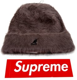 New Supreme Kangol Furgora Beanie Hat With Supreme Sticker