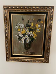 Floral Painting With Frame