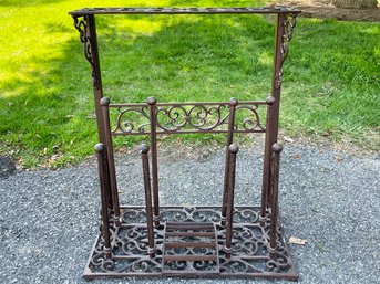 A Wrought Iron Boot Scrape, And Boot Holder - Wonderful For The Farmhouse Hallway!