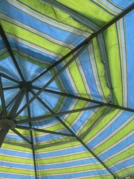 Striped Market Umbrella