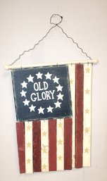 Old Glory Hand-made Wooden Flag