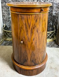 A Vintage Cabinet In Tiger Mahogany Veneer