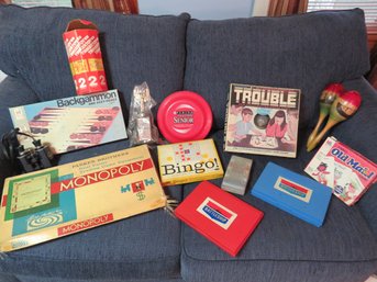 Vintage Game And Toy Lot Battleship Monopoly Tinker Toys