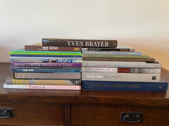 Collection Art Books Including Van Gogh & Cezanne Watercolors