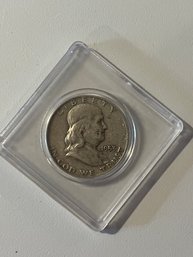 1953-D Benjamin Franklin Silver Half Dollar