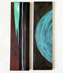 A Modern Oil On Canvas Dyptych