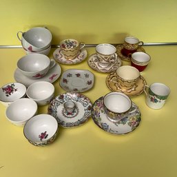 A Various Assortment Of Tea Cups And Saucers (and A Few Little Bowls)
