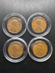 4 Wheat Pennies 1920, 1923, 1925, 1926