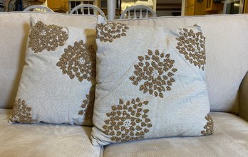 Pier 1 - 16x16 Beaded Pillows With Inserts*