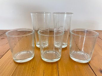 Set Of Clear Water Glasses