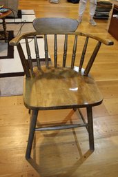 Wooden Armchair W Small Back Rest