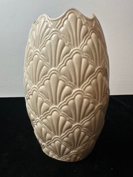 Lenox Ivory Embossed Vase 24K Gold Trim