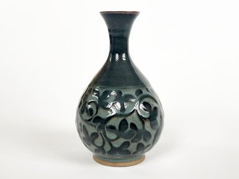 A Glazed Art Ceramic Vase By Miranda Thomas