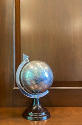 Silvertone Globe Decor