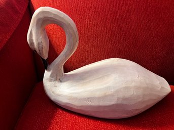 Artisan Carved Swan Decoy
