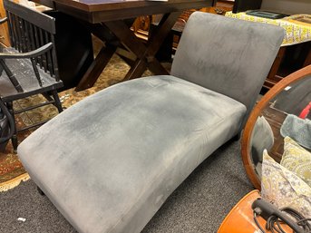 Nice  Microsuede Gray Chaise Lounge