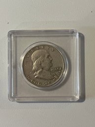 1960-D Benjamin Franklin Silver Half Dollar