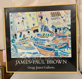 James Paul Brown Gregg Juarez Galleries Art Print In Big Framed. BS/WA-C
