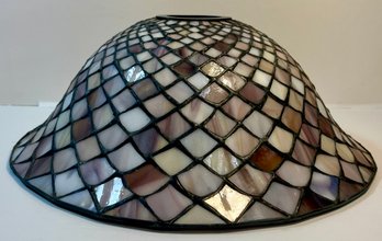 Colorful Leaded Glass Lamp Shade