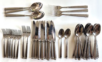 Letang Remy Guy Degrenne Absolu Pattern Flatware Purchased At Williams Sonoma (51 Pieces)