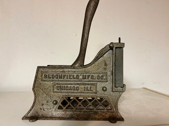 Antique Bloomfield Manufacturing Co. French Fried Potato Cutter