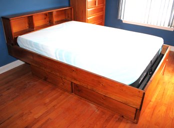 Mid Century Queen Bed With Under Storage Impressions By Thomasville