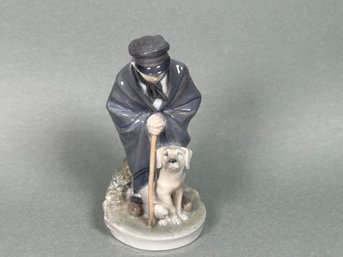 Vintage Royal Copenhagen 'Shephard Boy & Dog' Porcelain