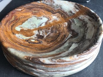 Onyx Bowl, 9 LB 13 Oz,  10 Inch Diameter, 2 Inch High