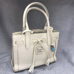 Lovely Like New DOONEY & BOURKE - Purse / Handbags - Cream / Ivory - All Weather Leather - Enamel DB Charms