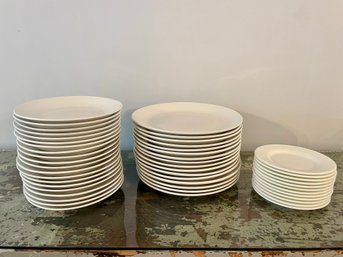 Collection Of White Dinner Plates