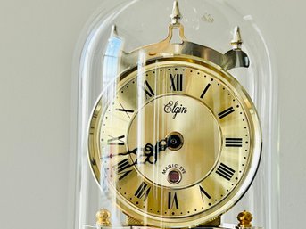 Vintage Elgin Magic Eye Mantle Clock With Revolving Pendulum