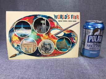 1964-1965 NEW YORK WORLDS FAIR Giant Post Cards - Lot Of 18 (3 Styles) New Old Stock - VERY COOL CARDS !